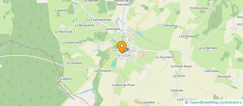 localisation de l'entreprise MONSIEUR FABIEN POIVET  SAVIGNE-SOUS-LE-LUDE
