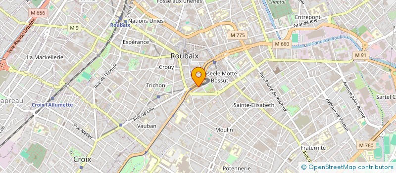 localisation de l'entreprise MONSIEUR FABIEN POKRYWIECKI à ROUBAIX