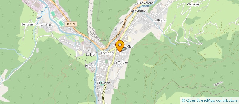 localisation de l'entreprise MONSIEUR FABIEN PORRET  THONES