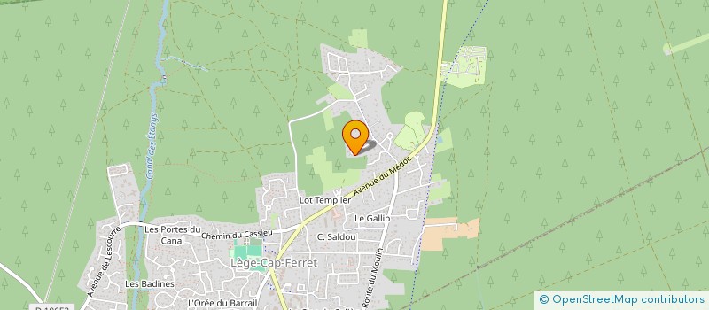 localisation de l'entreprise MONSIEUR FABIEN POUPARD  LEGE-CAP-FERRET