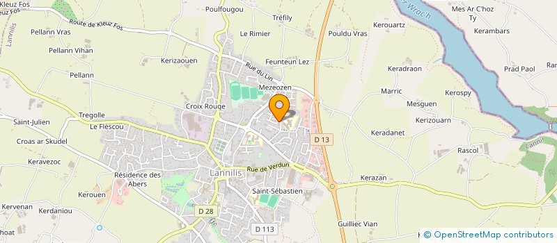 localisation de l'entreprise MONSIEUR FABIEN POUPON à BREST