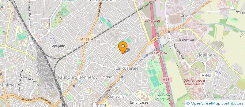 localisation de l'entreprise MONSIEUR FABIEN POUZEAU  TOULOUSE