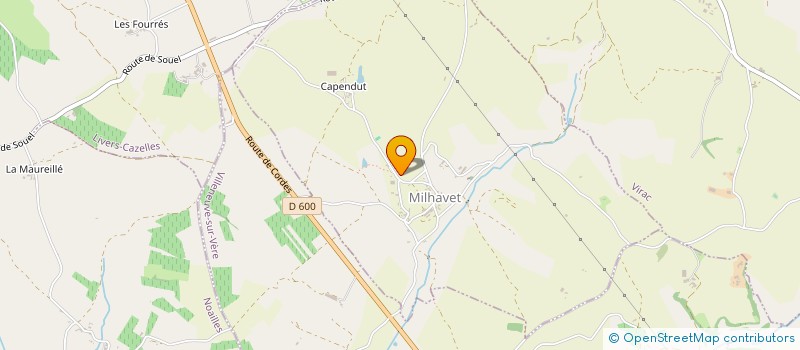 localisation de l'entreprise MONSIEUR FABIEN PRADO  MILHAVET