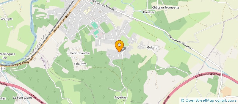 localisation de l'entreprise MONSIEUR FABIEN PREDIGNAC  RAZAC-SUR-L'ISLE