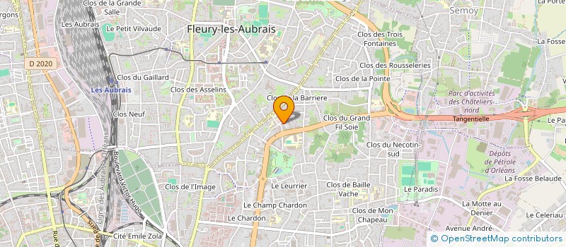 localisation de l'entreprise MONSIEUR FABIEN PRETRE  ORLEANS