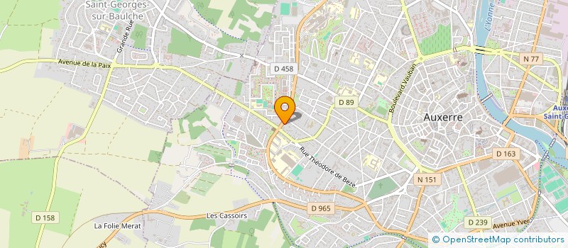 localisation de l'entreprise MONSIEUR FABIEN PREVOST à AUXERRE