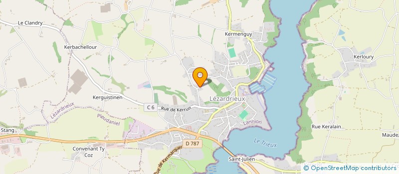 localisation de l'entreprise MONSIEUR FABIEN PRIGENT  LEZARDRIEUX