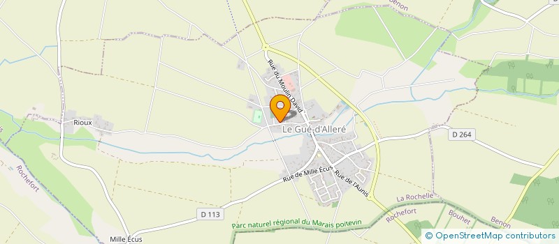 localisation de l'entreprise MONSIEUR FABIEN PRINTEMPS  LE GUE-D'ALLERE