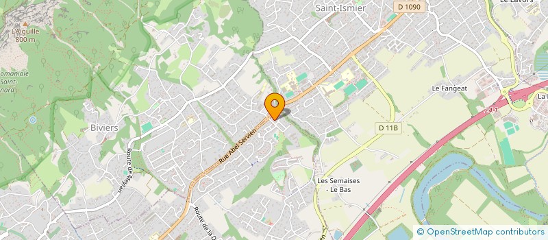 localisation de l'entreprise MONSIEUR FABIEN PUGEAT  MONTBONNOT-SAINT-MARTIN