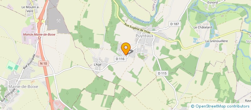 localisation de l'entreprise MONSIEUR FABIEN QUINTARD à PUYREAUX