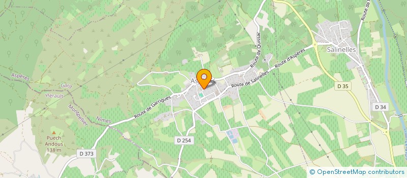 localisation de l'entreprise MONSIEUR FABIEN QUISSAC  SOUVIGNARGUES