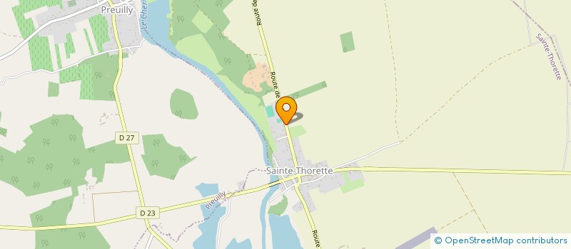 localisation de l'entreprise MONSIEUR FABIEN RADOUX  SAINTE-THORETTE