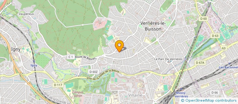 localisation de l'entreprise MONSIEUR FABIEN RAHAINGOMANANA  VERRIERES-LE-BUISSON