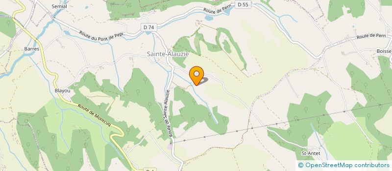 localisation de l'entreprise MONSIEUR FABIEN RAVAUX  CASTELNAU-MONTRATIER