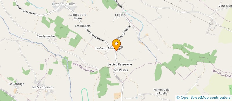 localisation de l'entreprise MONSIEUR FABIEN REGNAULD  CRESSEVEUILLE