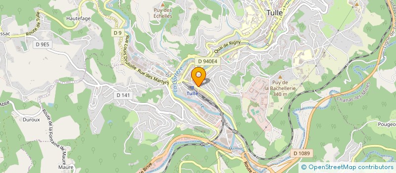 localisation de l'entreprise MONSIEUR FABIEN REGNER  TULLE