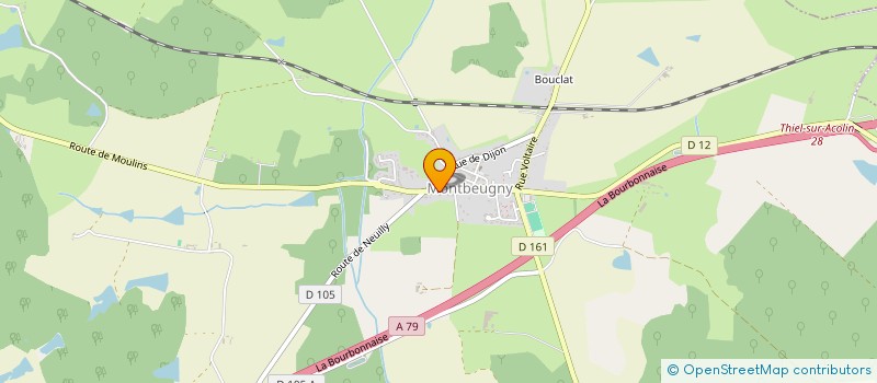 localisation de l'entreprise MONSIEUR FABIEN REVERET  MONTBEUGNY