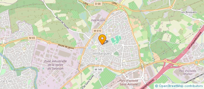 localisation de l'entreprise MONSIEUR FABIEN REYBAUD à VENDARGUES