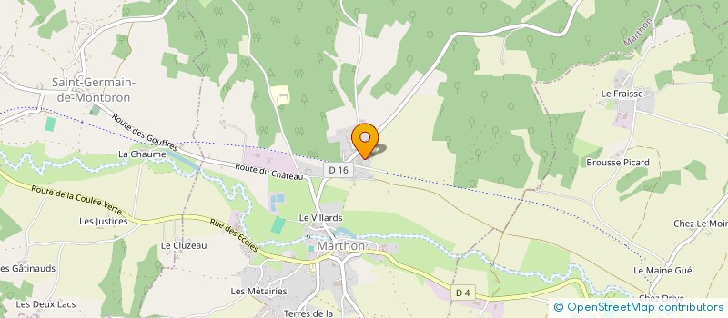 localisation de l'entreprise MONSIEUR FABIEN REYTHIER à SOUFFRIGNAC