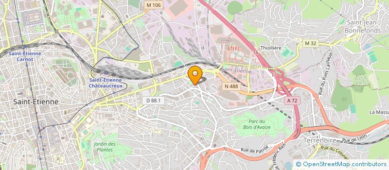 localisation de l'entreprise MONSIEUR FABIEN RIPAUD  SAINT-ETIENNE