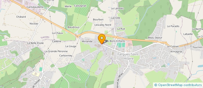 localisation de l'entreprise MONSIEUR FABIEN RIVALS  TRESSES