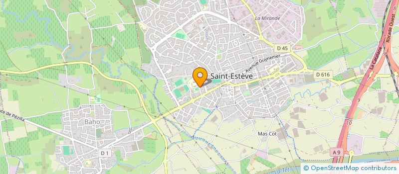 localisation de l'entreprise MONSIEUR FABIEN RIVERA  SAINT-ESTEVE