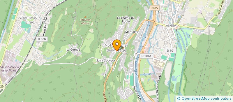 localisation de l'entreprise MONSIEUR FABIEN RIZZI  NOTRE-DAME-DE-MESAGE