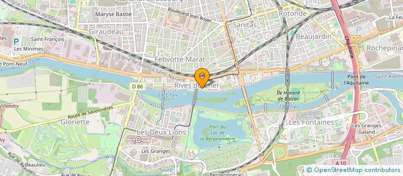 localisation de l'entreprise MONSIEUR FABIEN ROBERT  TOURS