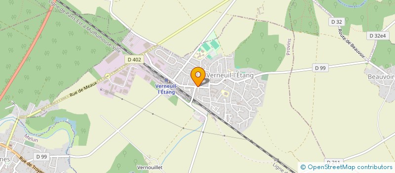 localisation de l'entreprise MONSIEUR FABIEN ROBERT  VERNEUIL-L'ETANG