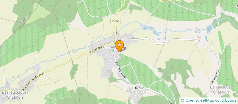 localisation de l'entreprise MONSIEUR FABIEN ROBILLARD  CUCHERY