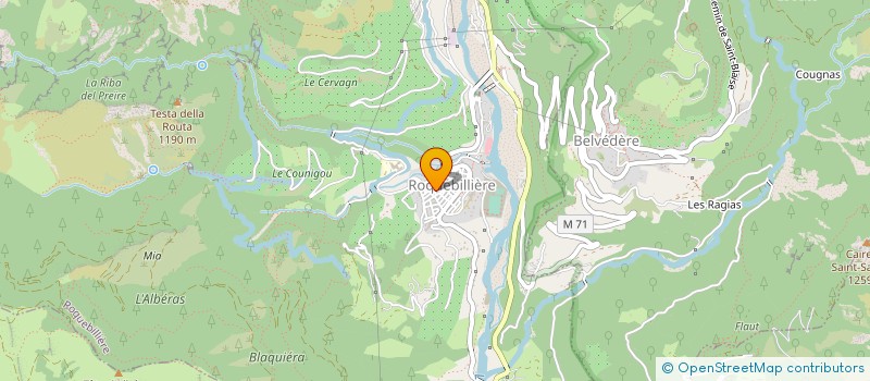 localisation de l'entreprise MONSIEUR FABIEN ROBINI  ROQUEBILLIERE