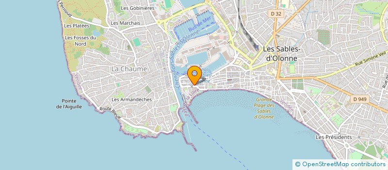 localisation de l'entreprise MONSIEUR FABIEN ROCARD à LES SABLES D'OLONNE