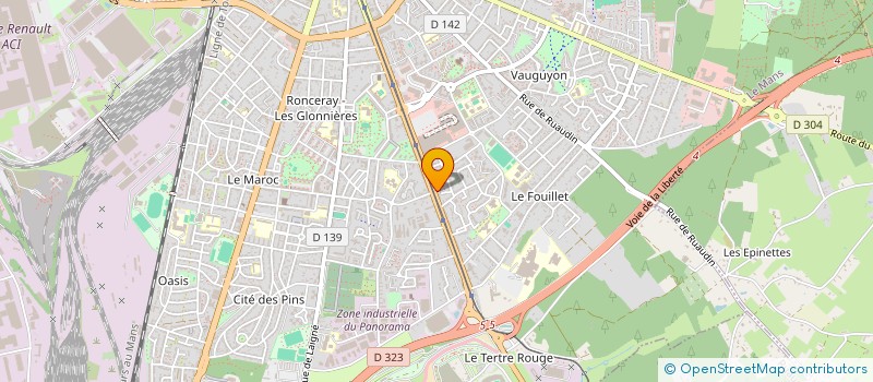 localisation de l'entreprise MONSIEUR FABIEN ROCHER  LE MANS