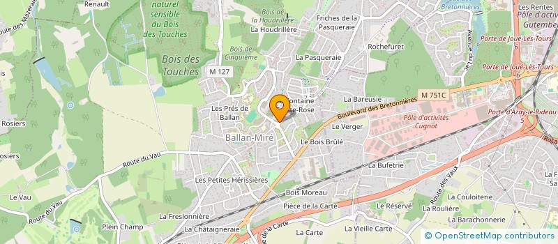 localisation de l'entreprise MONSIEUR FABIEN ROCHET  BALLAN-MIRE