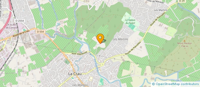 localisation de l'entreprise MONSIEUR FABIEN RODI  LA CRAU