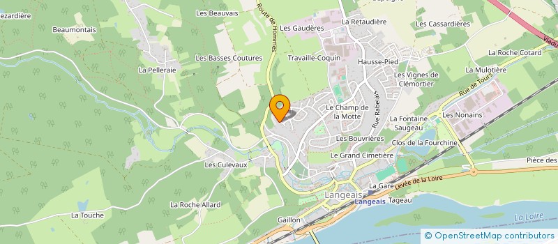 localisation de l'entreprise MONSIEUR FABIEN ROHON  COTEAUX-SUR-LOIRE