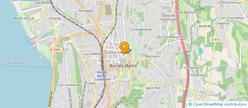 localisation de l'entreprise MONSIEUR FABIEN ROMAND  AIX-LES-BAINS