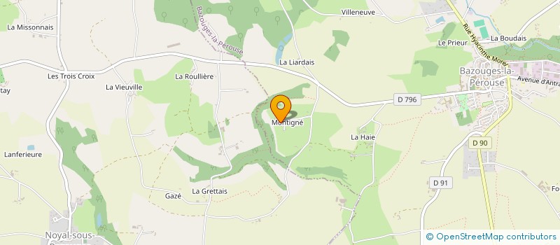 localisation de l'entreprise MONSIEUR FABIEN ROME  BAZOUGES-LA-PEROUSE