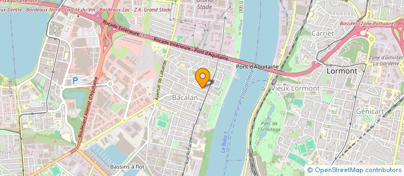 localisation de l'entreprise MONSIEUR FABIEN ROQUET  BORDEAUX