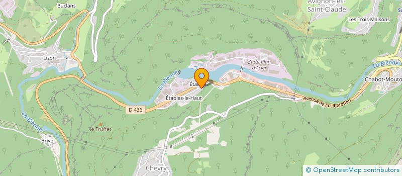 localisation de l'entreprise MONSIEUR FABIEN ROSA  SAINT-CLAUDE