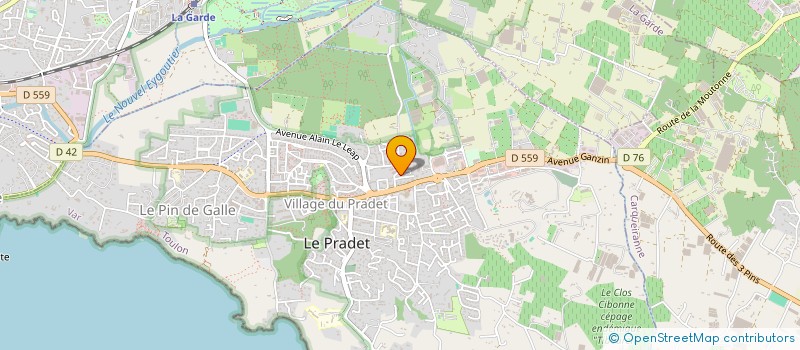 localisation de l'entreprise MONSIEUR FABIEN ROSIER  LE PRADET