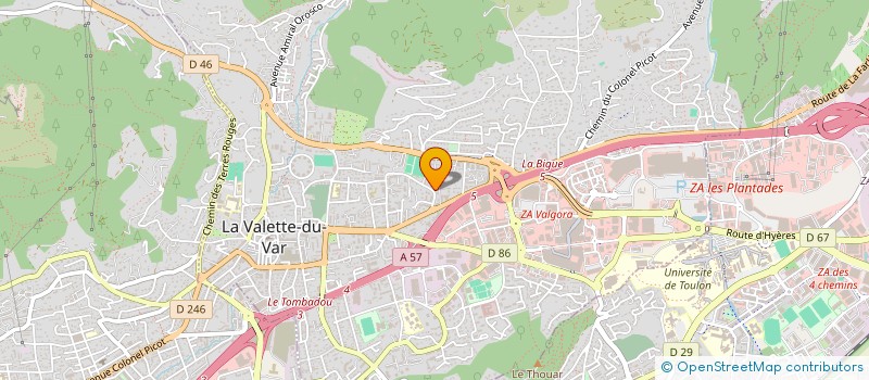 localisation de l'entreprise MONSIEUR FABIEN ROTOLO à LA VALETTE-DU-VAR