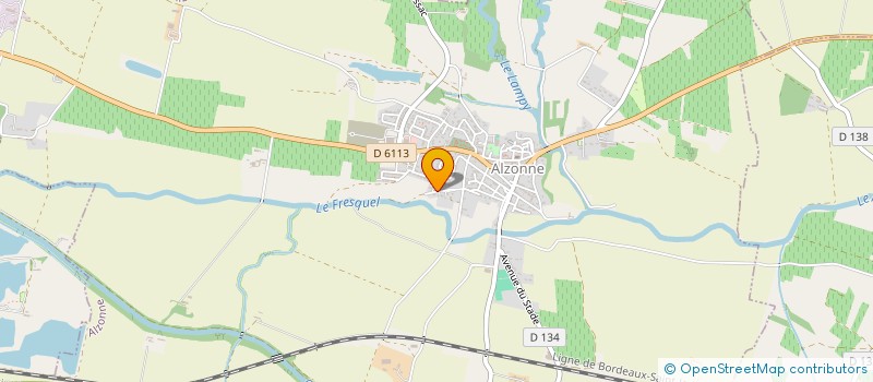 localisation de l'entreprise MONSIEUR FABIEN ROUGER  ALZONNE