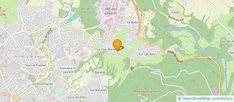 localisation de l'entreprise MONSIEUR FABIEN ROUGIER à ANNECY