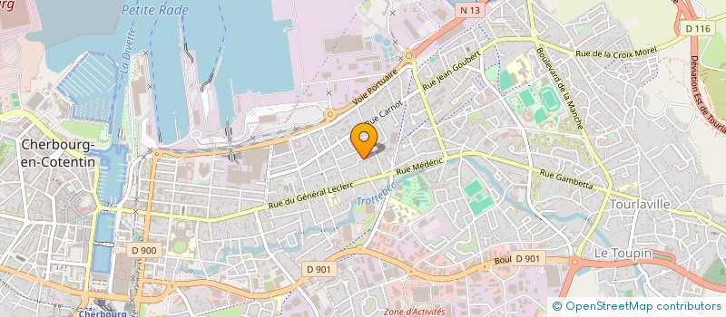 localisation de l'entreprise MONSIEUR FABIEN ROUPSARD  CHERBOURG-EN-COTENTIN