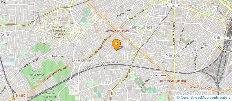 localisation de l'entreprise MONSIEUR FABIEN ROUSSEL  TALENCE