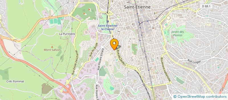 localisation de l'entreprise MONSIEUR FABIEN ROUSTAN  SAINT-ETIENNE