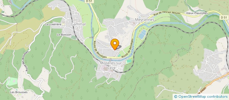 localisation de l'entreprise MONSIEUR FABIEN ROUZET  MEYRANNES