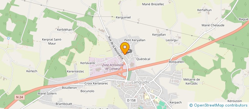 localisation de l'entreprise MONSIEUR FABIEN ROY  LANGUIDIC