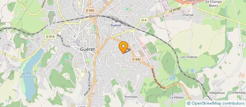 localisation de l'entreprise MONSIEUR FABIEN SABOURDY à GUERET